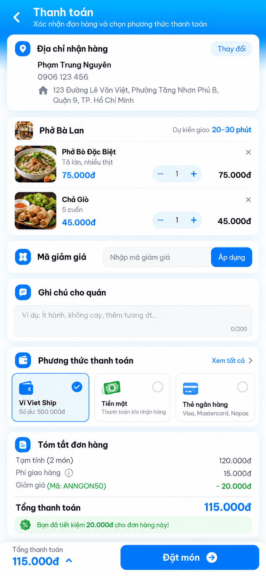 Ứng Dụng gọi xe VnShip